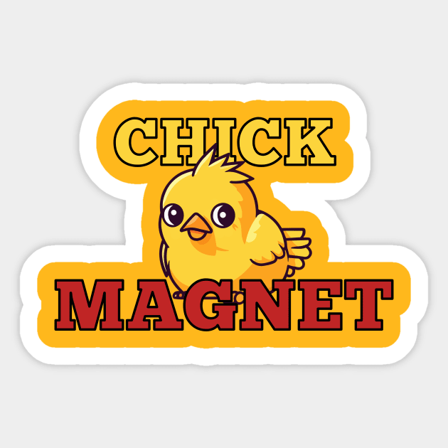 Chick Magnet Sticker by Front Porch Creative 